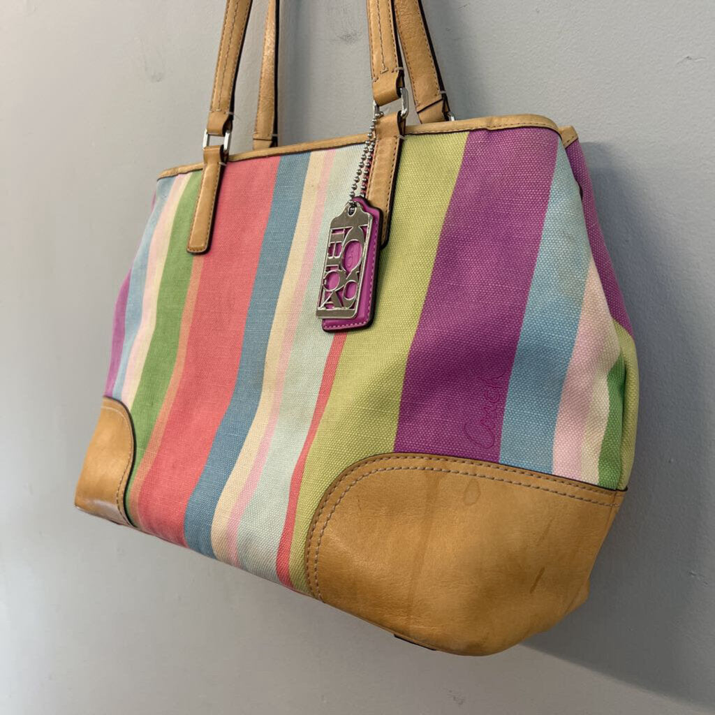 Coach Retro "Hamptons" Multicolor StripePurse