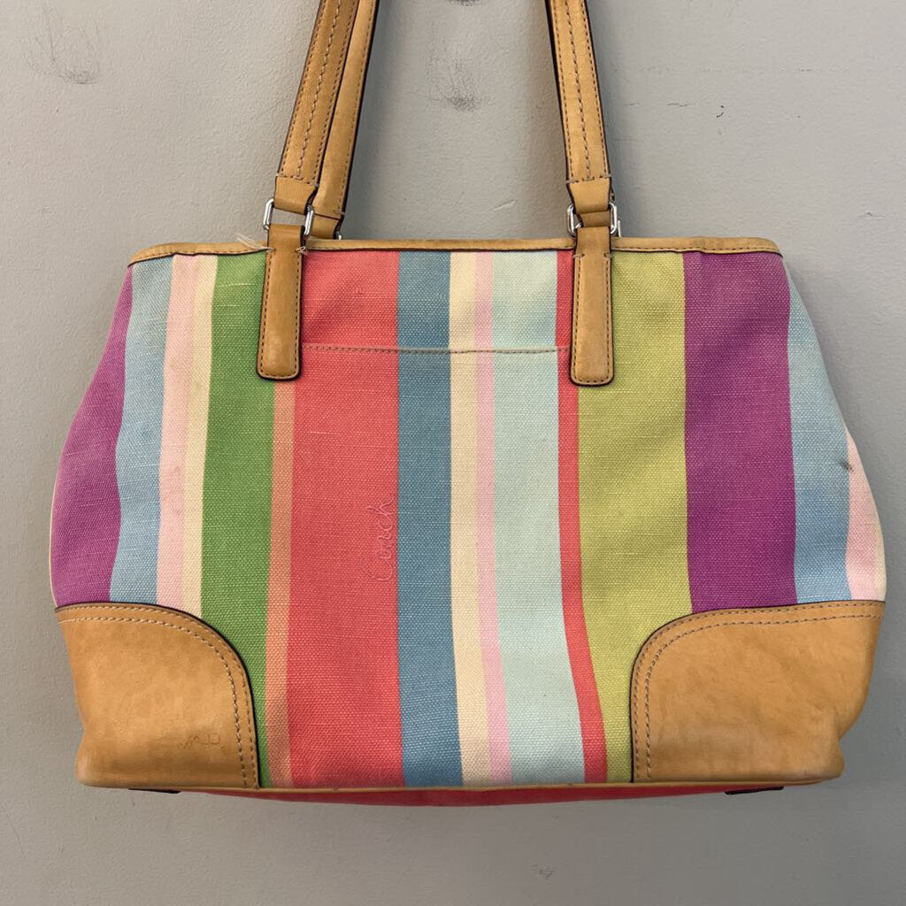 Coach Retro "Hamptons" Multicolor StripePurse