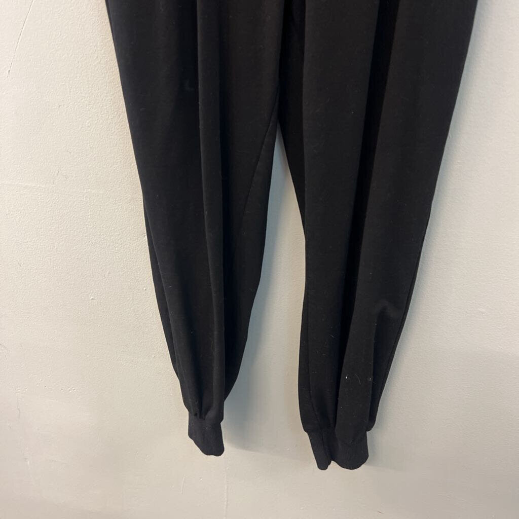 Bishop and Young Black Short Sleeve Jumpsuit Small