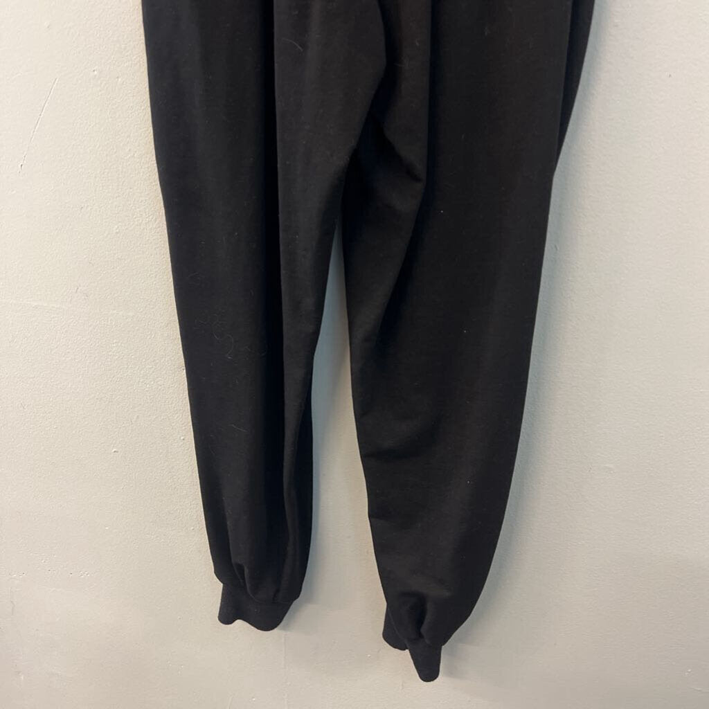 Bishop and Young Black Short Sleeve Jumpsuit Small