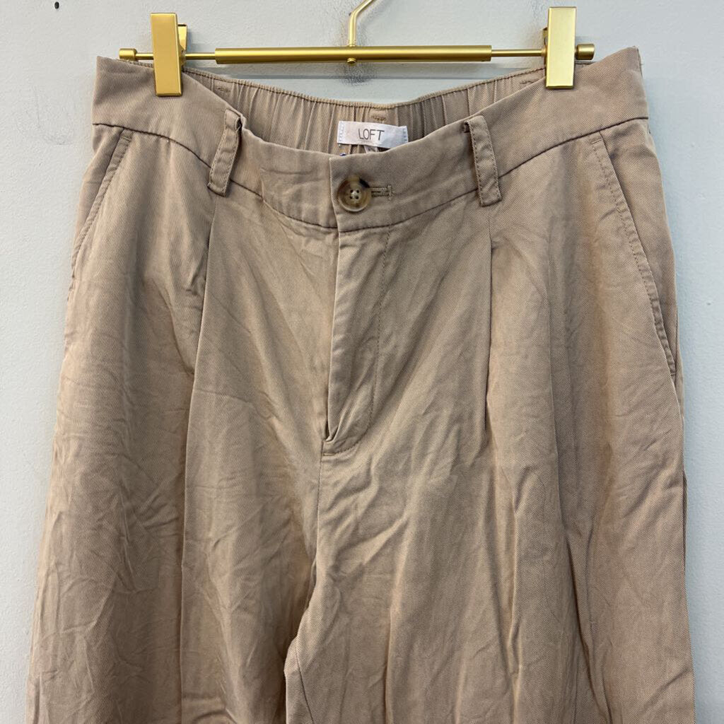 Loft Brown Wide Leg Trouser Pants 8