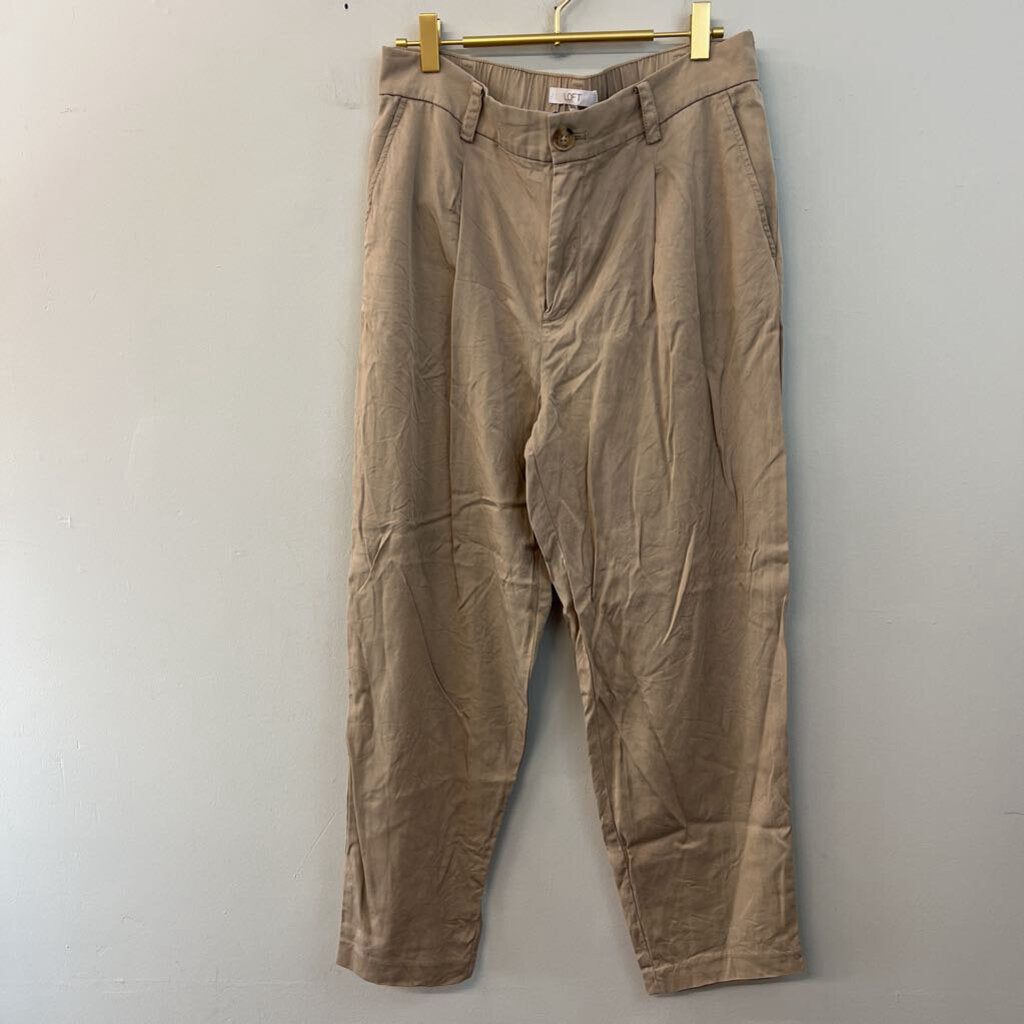 Loft Brown Wide Leg Trouser Pants 8