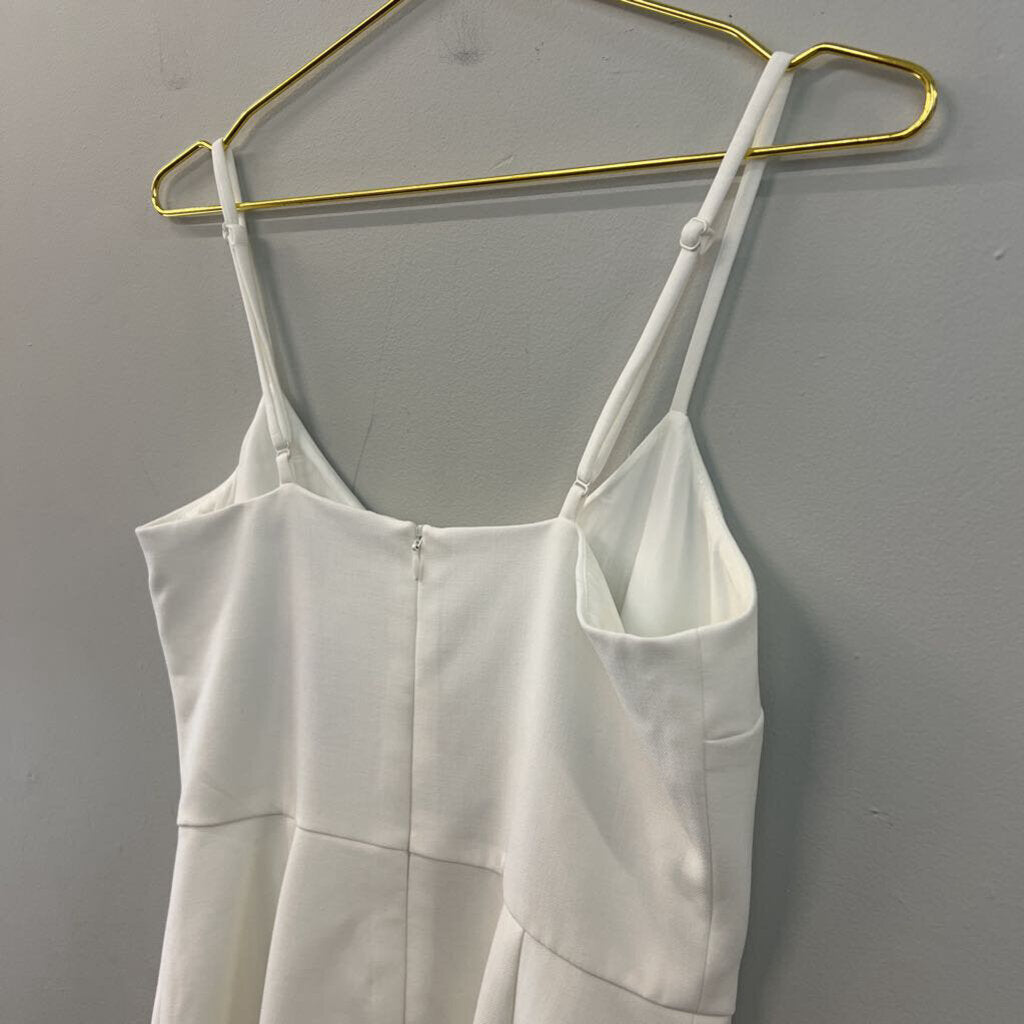 French Connection White V Neck Dress 6