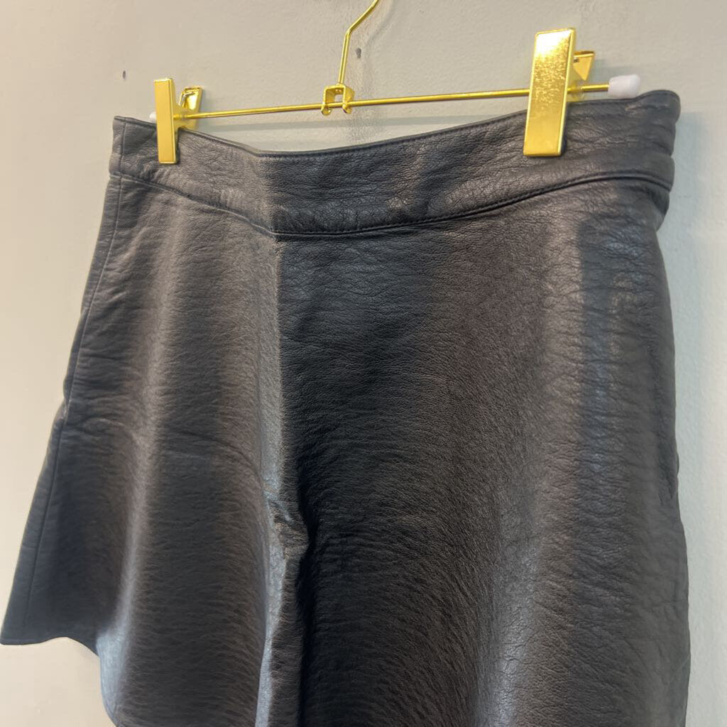 Black Faux Leather Skirt 8