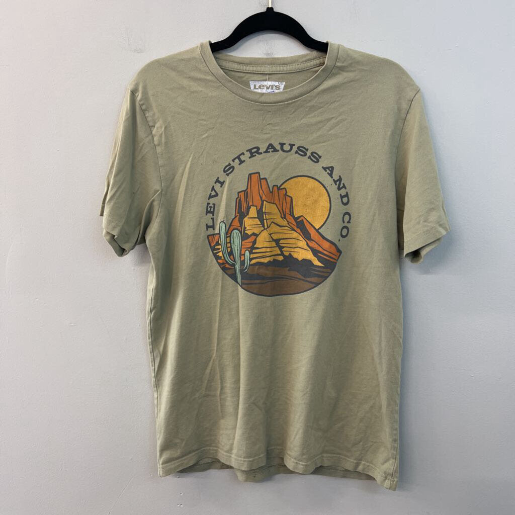Levi Strauss Green Short Sleeve Graphic Tee Medium