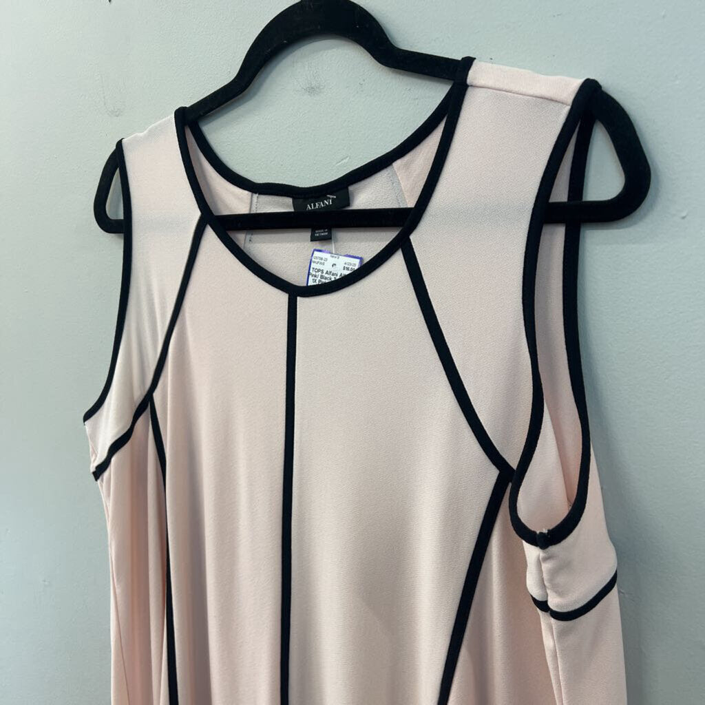 Alfani Pink/ Black Tank Top 1X