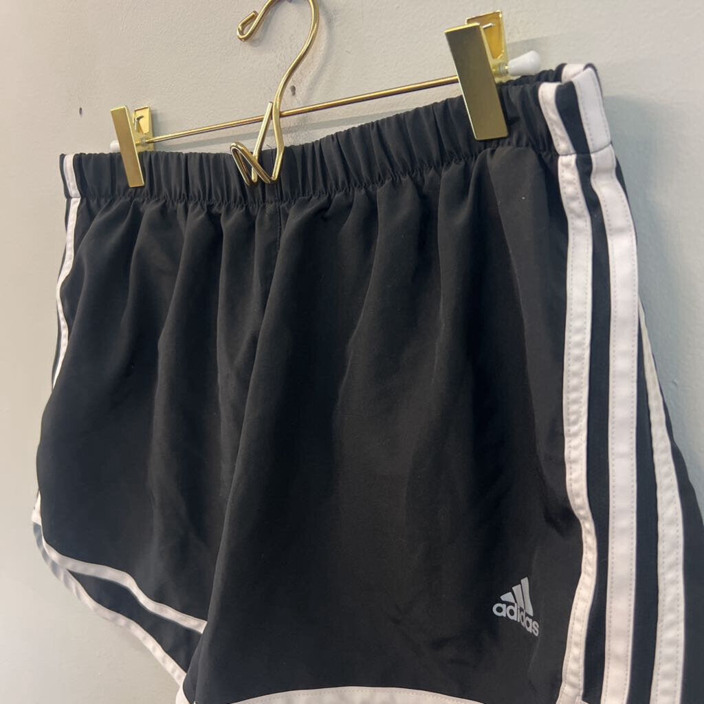 Adidas Black/ White Athletic Shorts Medium