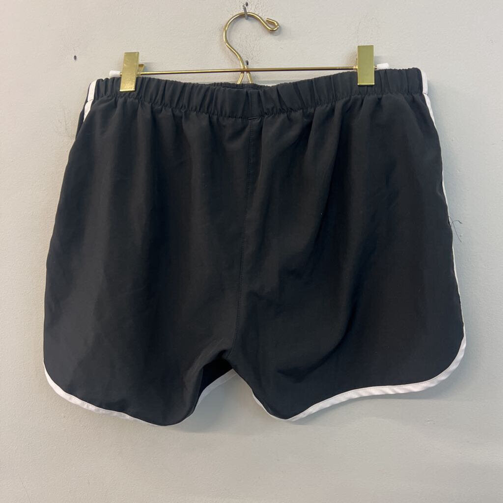 Adidas Black/ White Athletic Shorts Medium