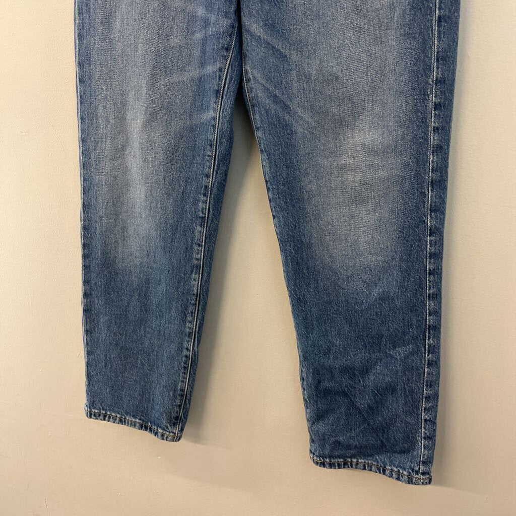 Lucky Brand Medium Wash High Rise Straight 90s Loose Fit Jeans 28