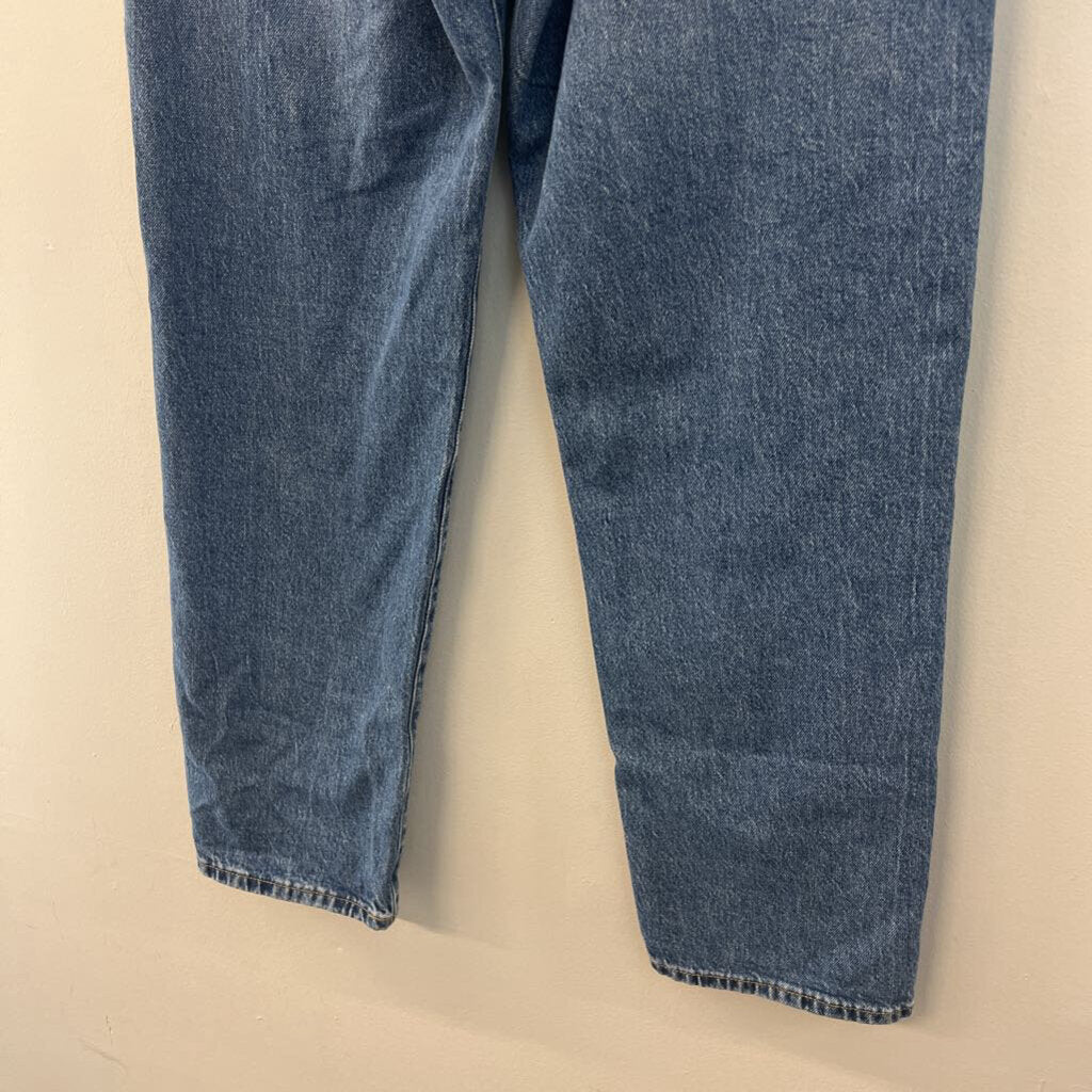 Lucky Brand Medium Wash High Rise Straight 90s Loose Fit Jeans 28