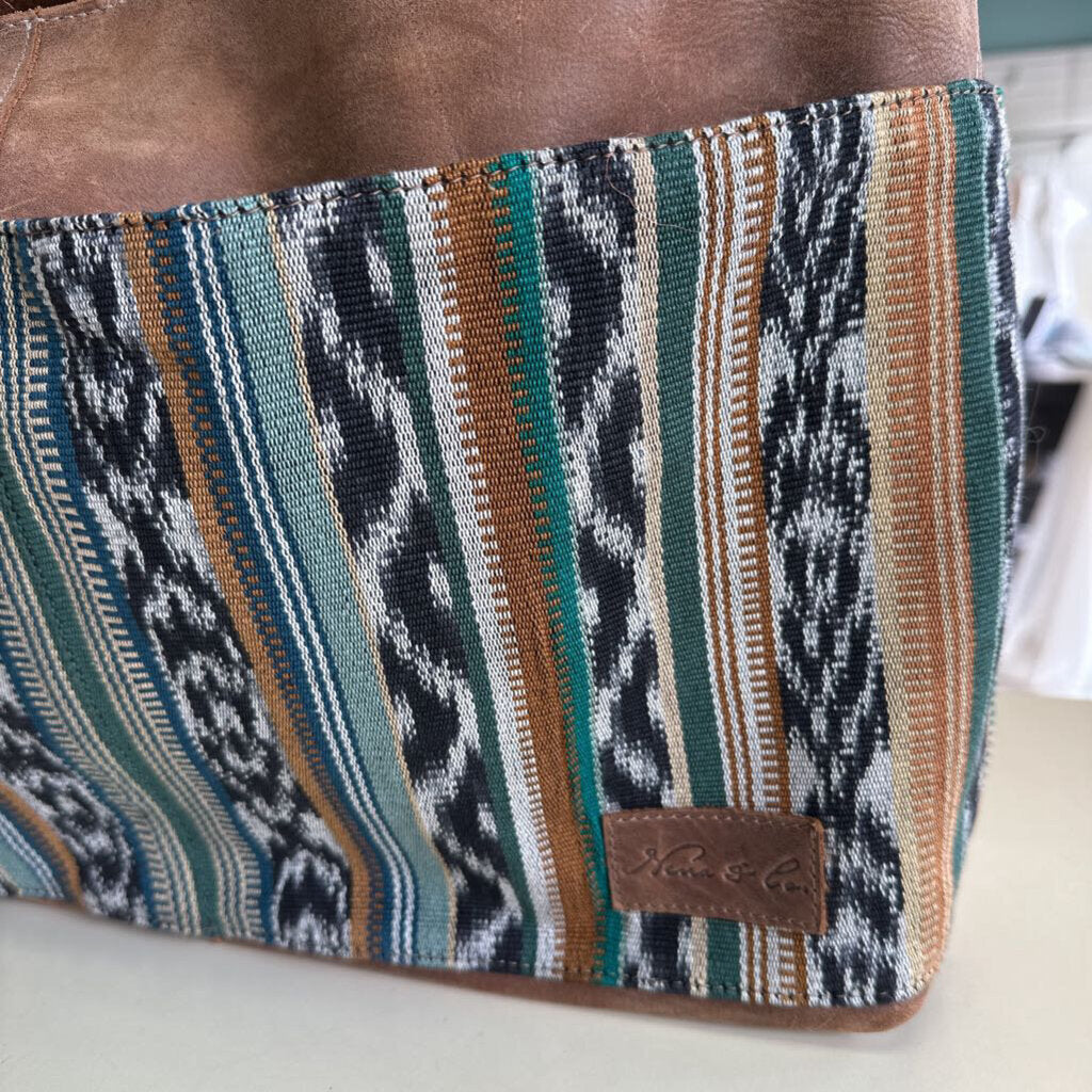 Nena and Co Alejandra Javana Caoba Leather Purse