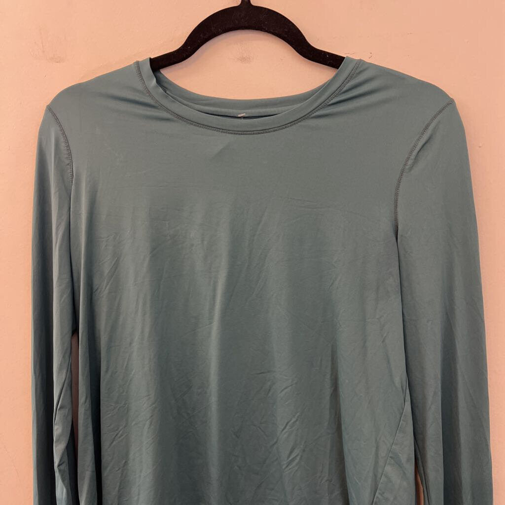 Athleta Teal Long Sleeve Athletic Top Small