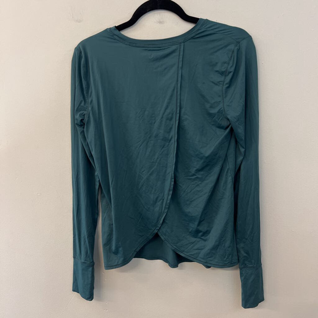 Athleta Teal Long Sleeve Athletic Top Small