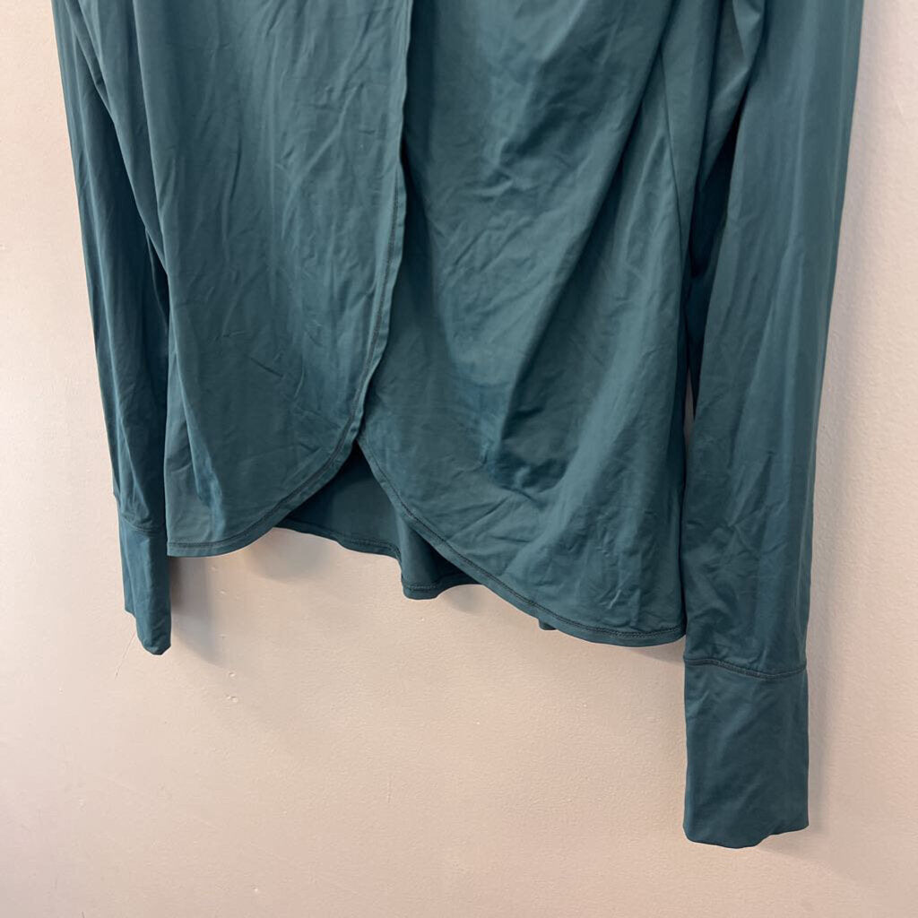 Athleta Teal Long Sleeve Athletic Top Small