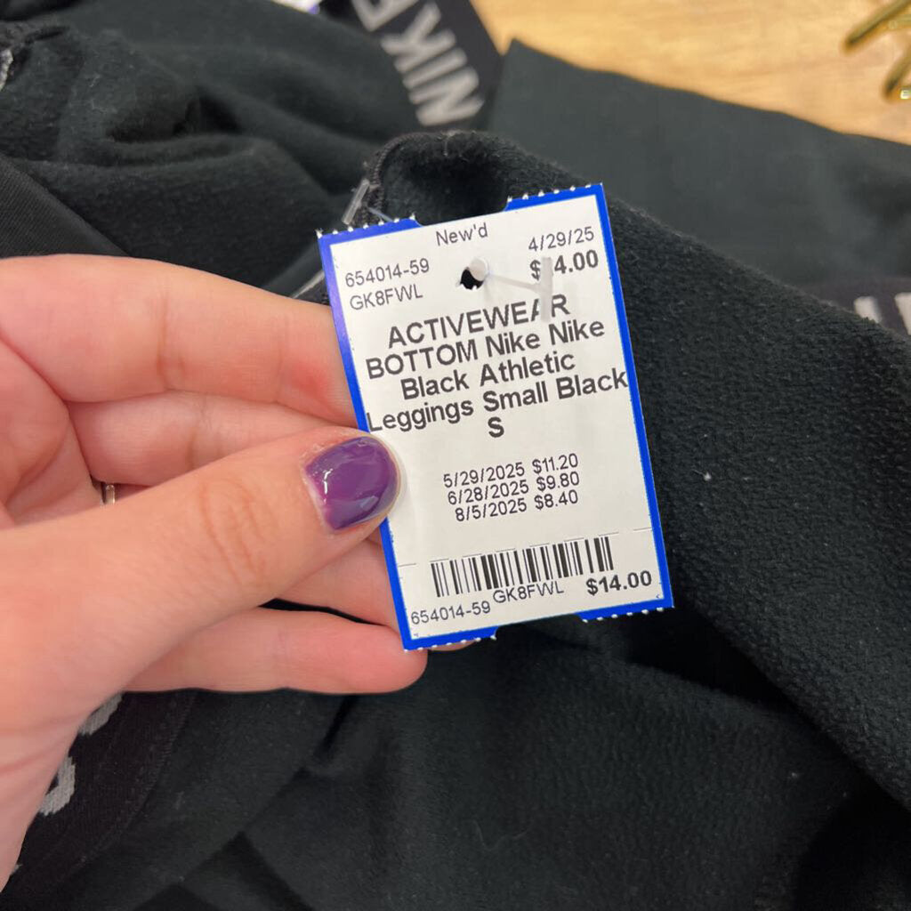 Nike Black Athletic Leggings Small