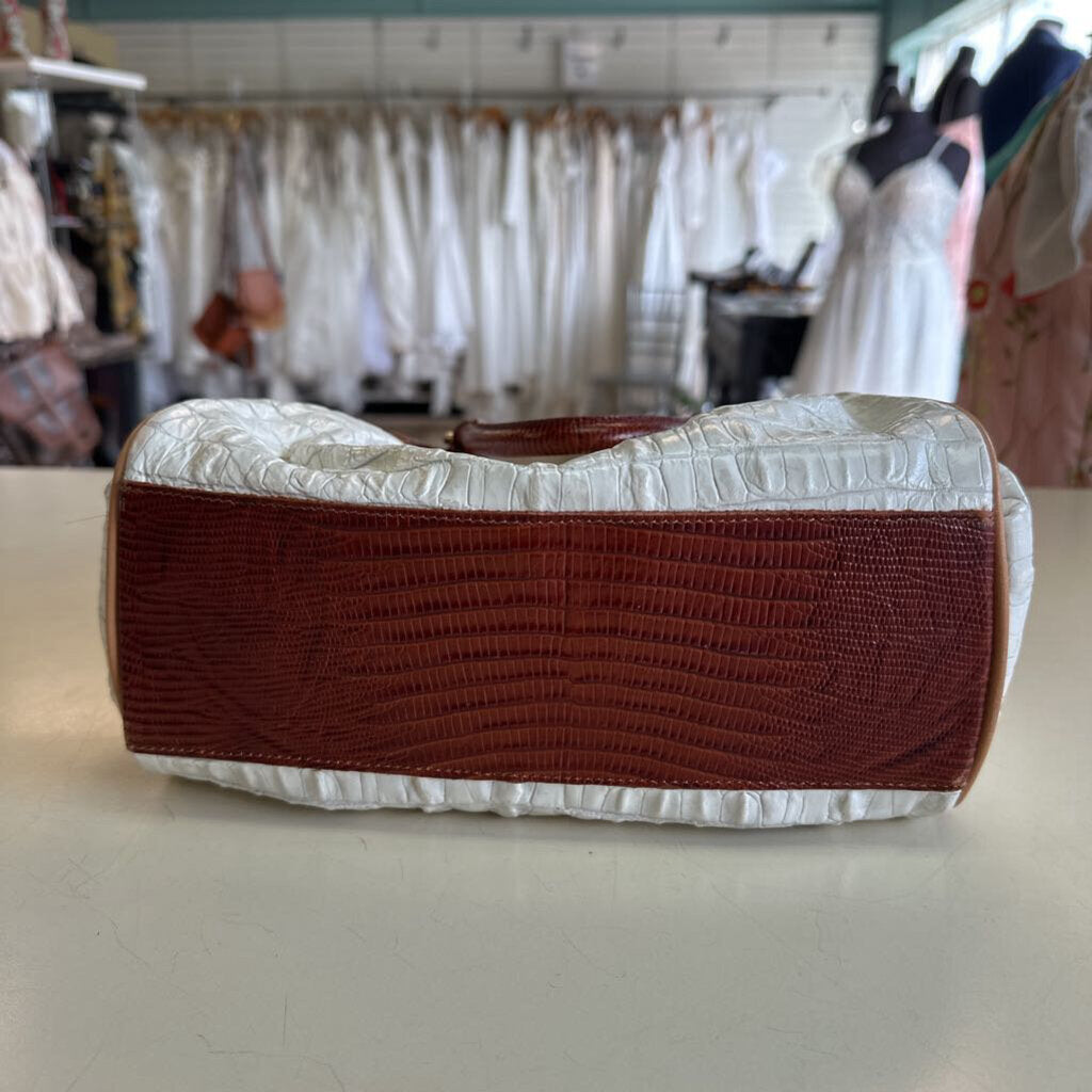 Brahmin Elisa Pearl Presley Embossed Leather Purse