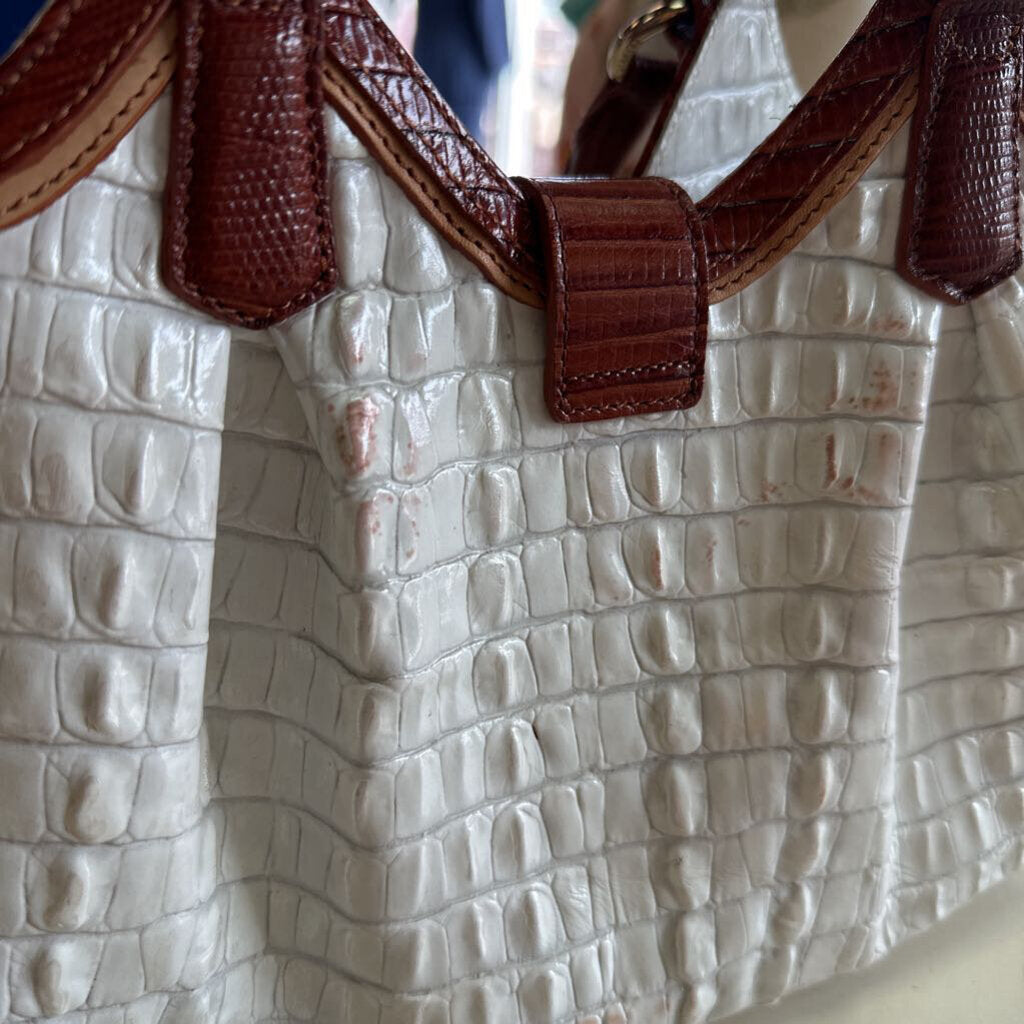 Brahmin Elisa Pearl Presley Embossed Leather Purse