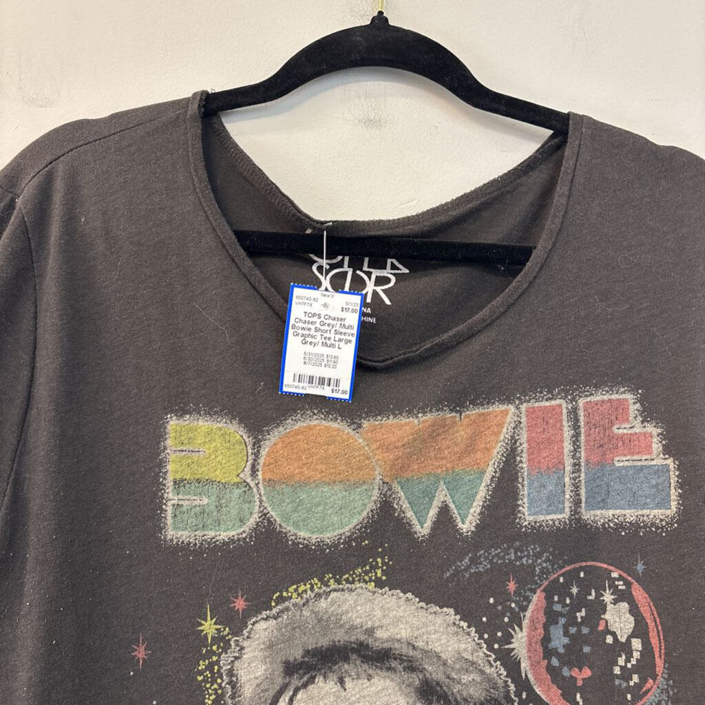 Chaser Grey/ Multi Bowie Short Sleeve Graphic Tee Large