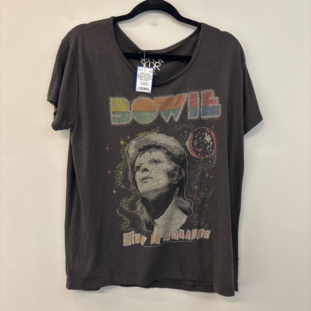 Chaser Grey/ Multi Bowie Short Sleeve Graphic Tee Large