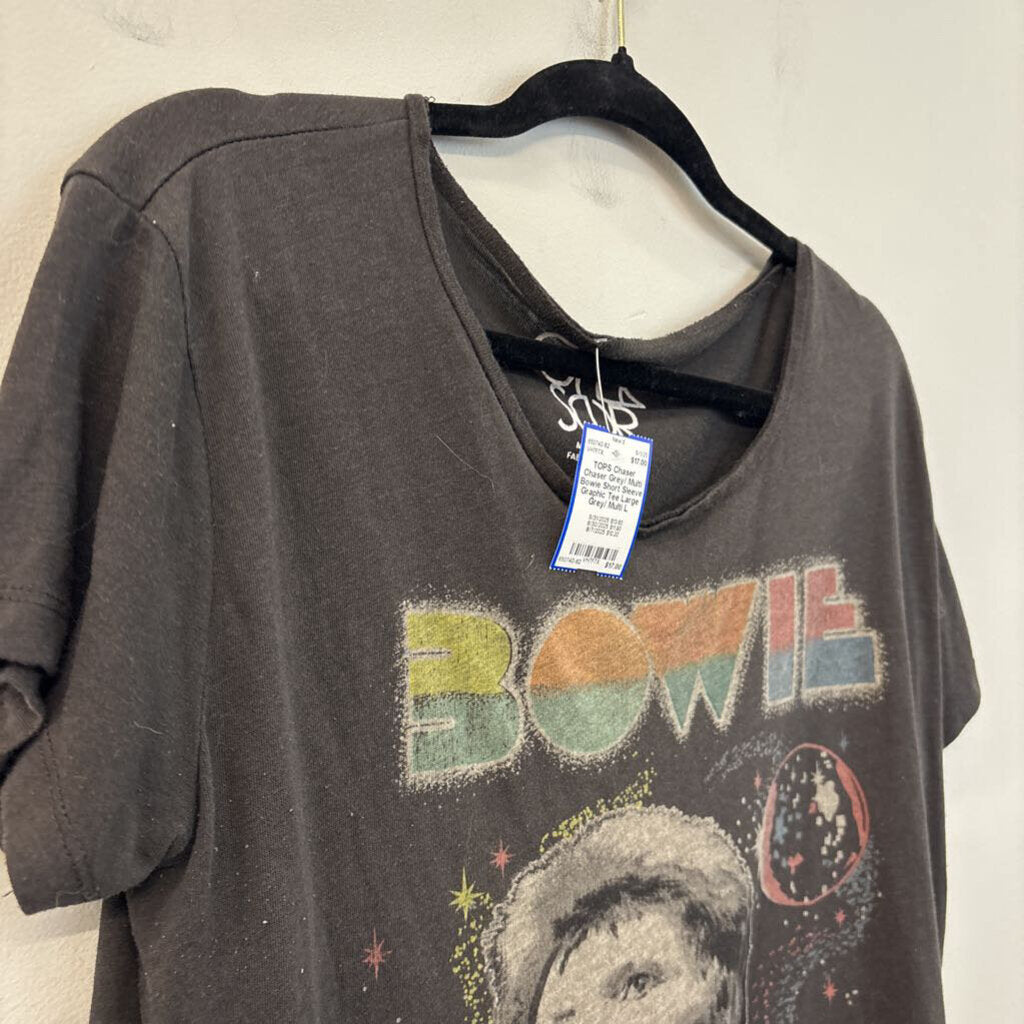 Chaser Grey/ Multi Bowie Short Sleeve Graphic Tee Large