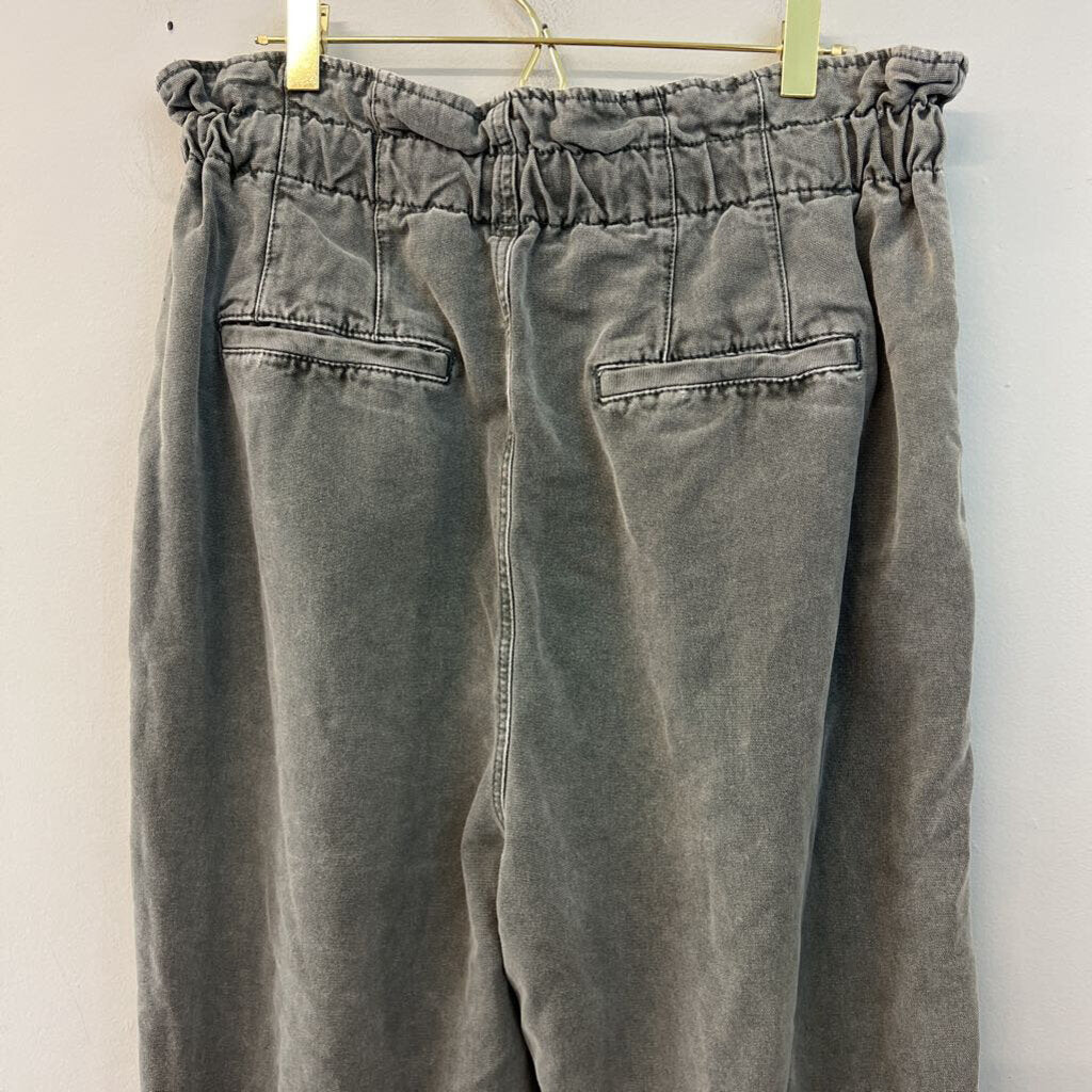 Free People Green Margate Pleated Drawstring Pants Medium