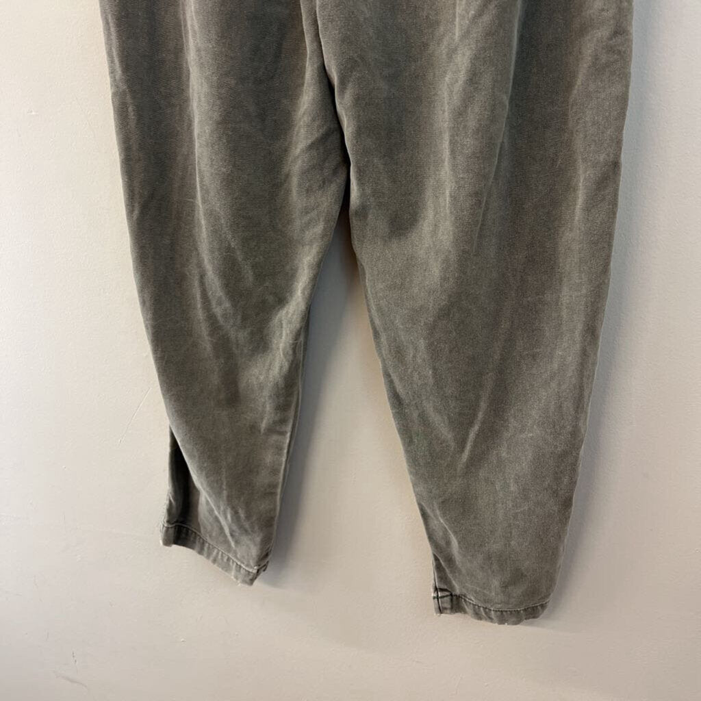 Free People Green Margate Pleated Drawstring Pants Medium