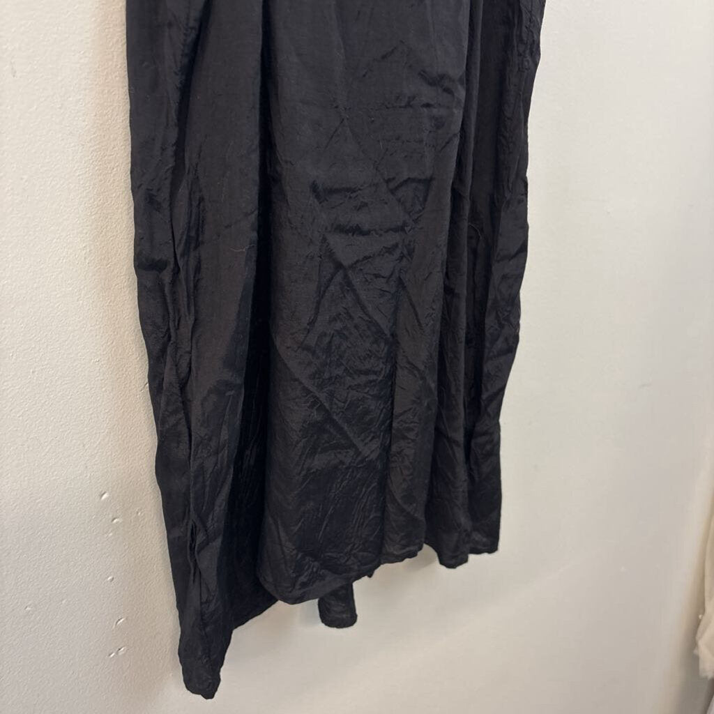 Free People Black Silky Slip Mini Dress Small