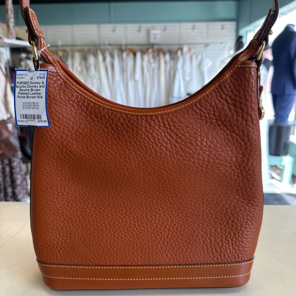 Dooney and Bourke Brown Pebbled Leather Purse