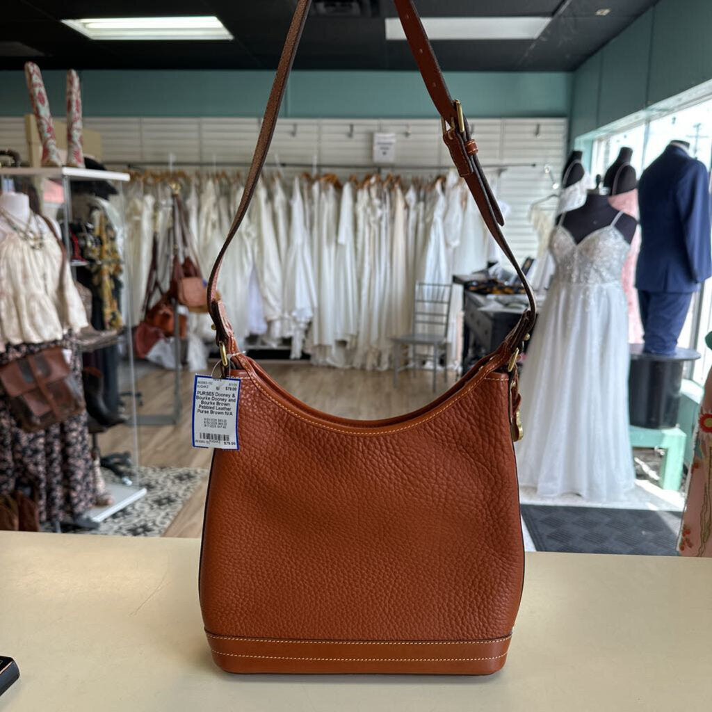 Dooney and Bourke Brown Pebbled Leather Purse