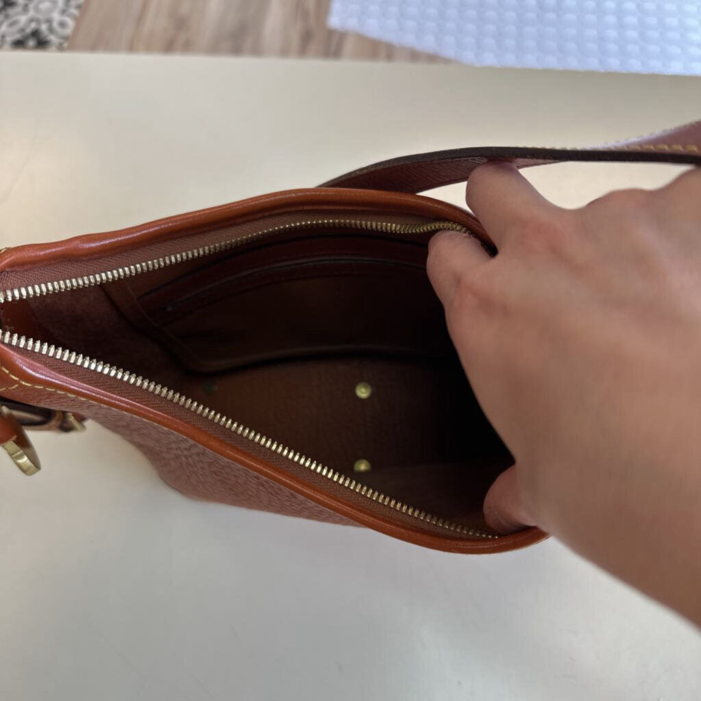 Dooney and Bourke Brown Pebbled Leather Purse