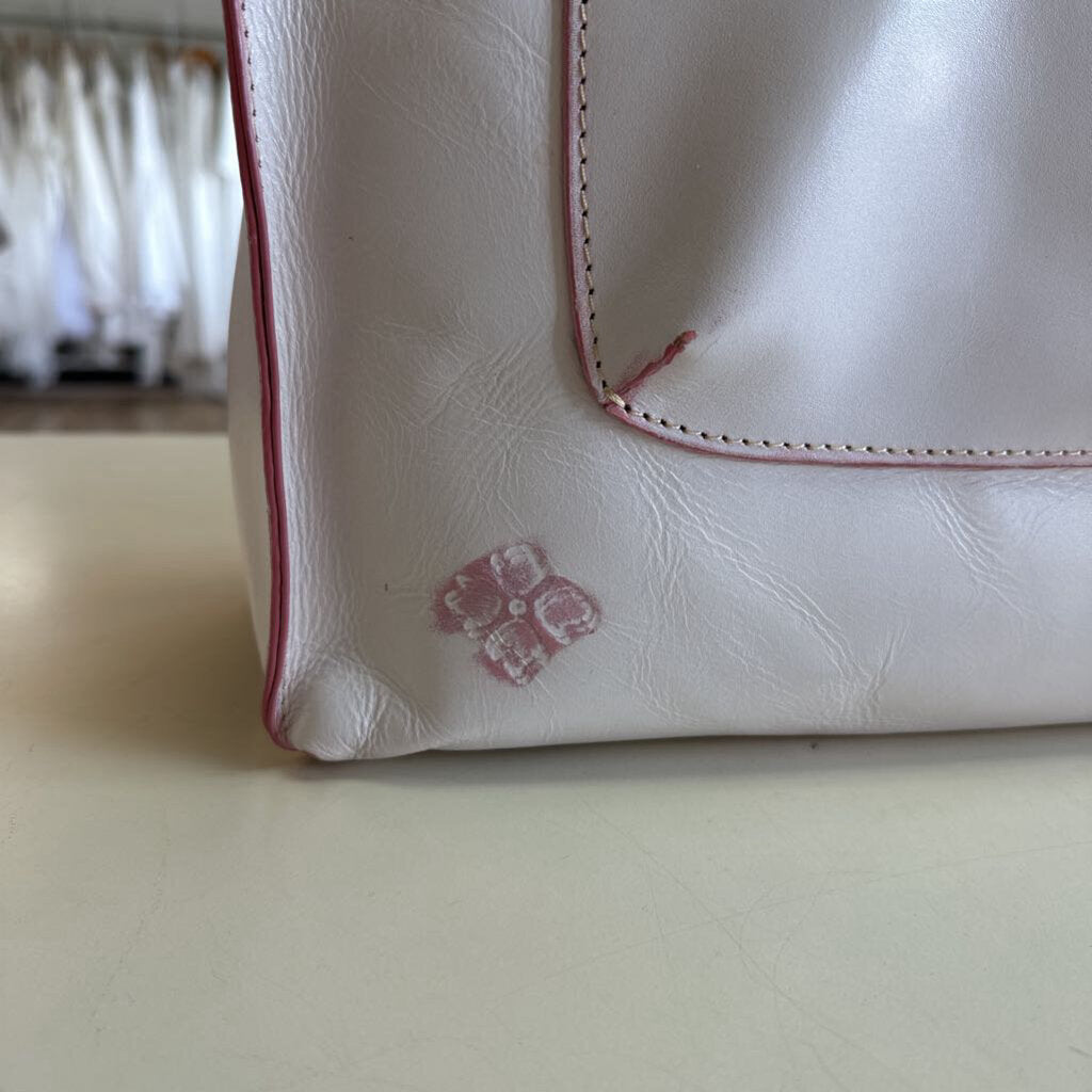 Patricia Nash Pink Cavo Burnished Tooled Leather Tote Purse