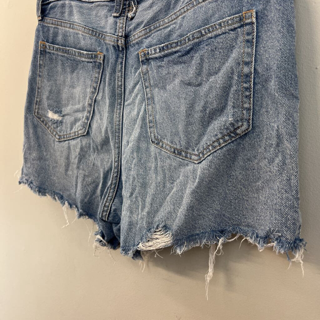 We The Free Medium Wash Distressed Denim Shorts 31