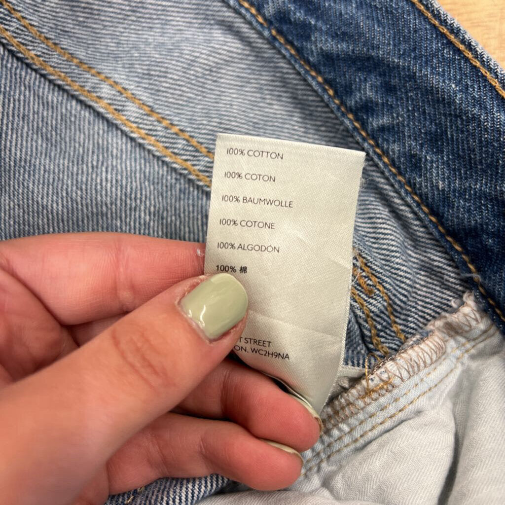 We The Free Medium Wash Distressed Denim Shorts 31