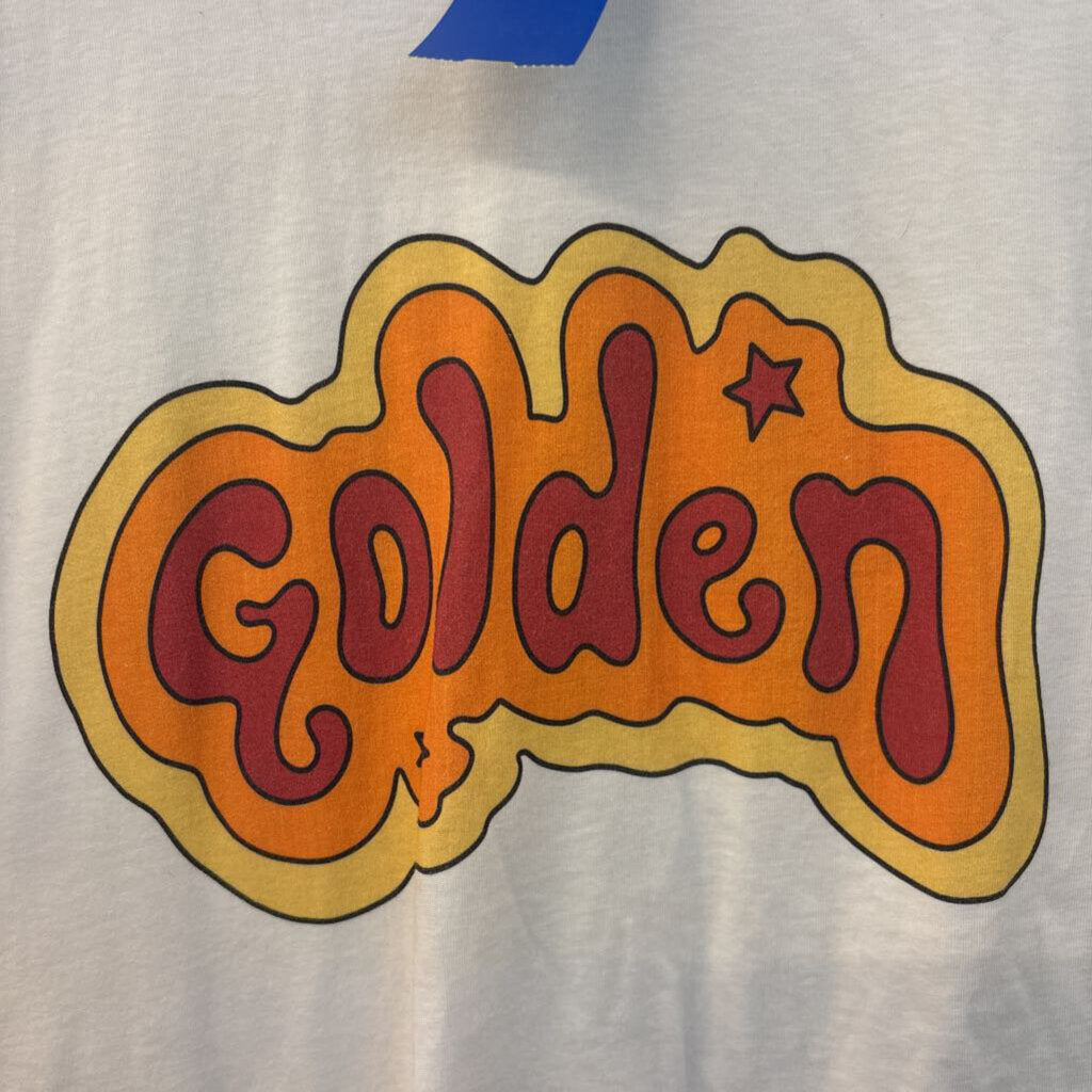 Canvas White/ Multi Golden Short Sleeve Graphic Tee Medium