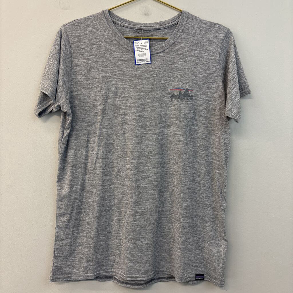 Patagonia Grey Short Sleeve Graphic Tee Large
