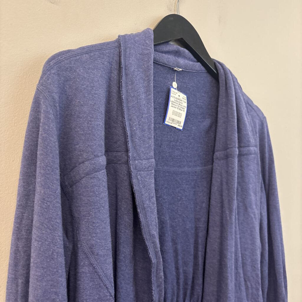 Lululemon Blue Long Sleeve Tie Waist Jacket 10
