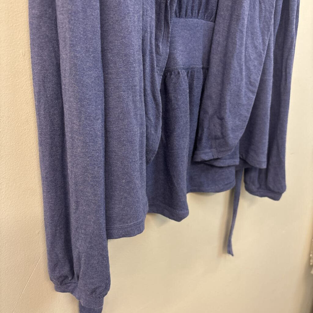 Lululemon Blue Long Sleeve Tie Waist Jacket 10