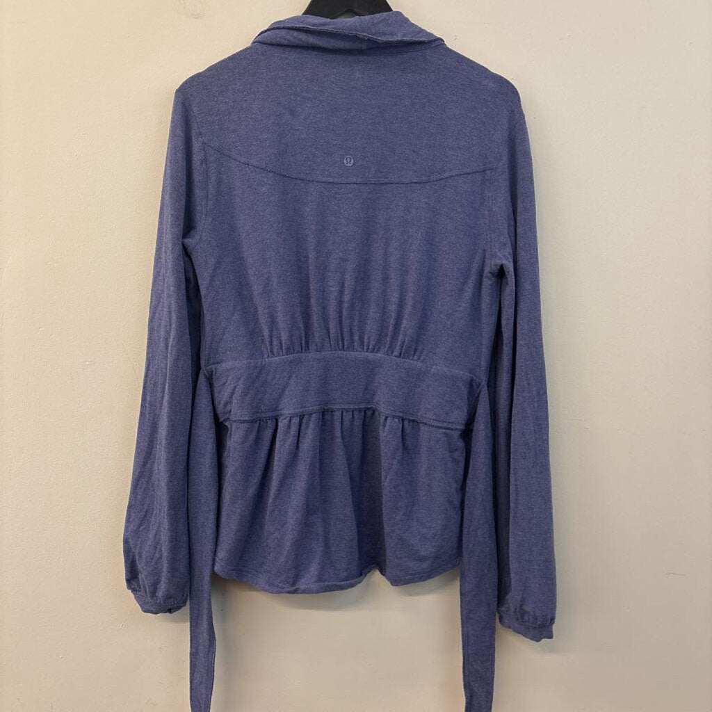 Lululemon Blue Long Sleeve Tie Waist Jacket 10