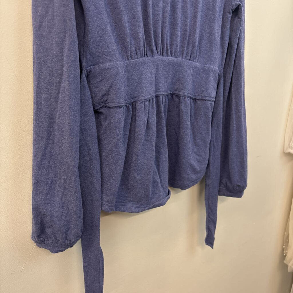 Lululemon Blue Long Sleeve Tie Waist Jacket 10
