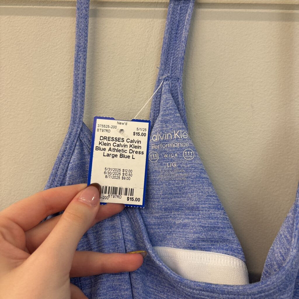 Calvin Klein Blue Athletic Dress Large