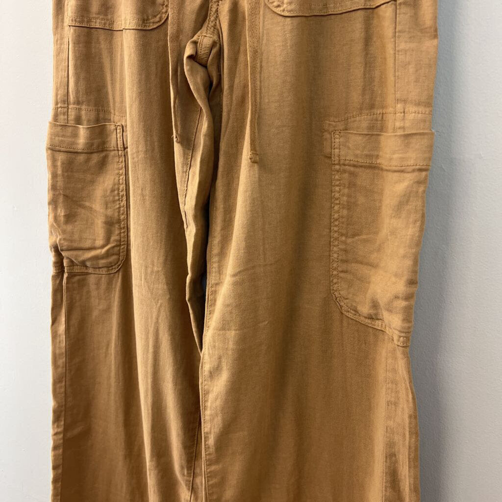 American Eagle Brown Dreamy Drape Baggy Wide Leg Pants 2 Long