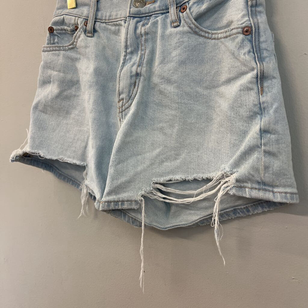 American Eagle Light Wash Denim Shorts 000