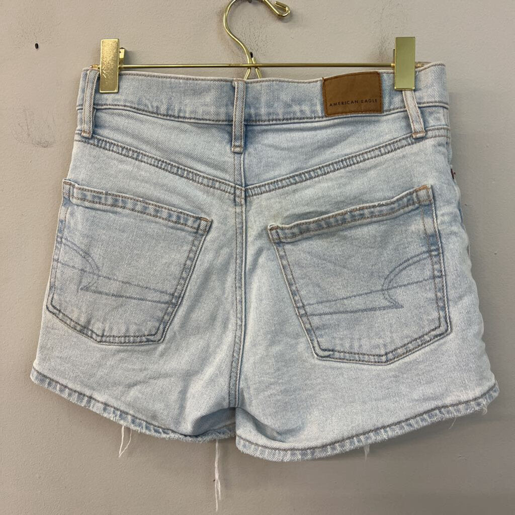 American Eagle Light Wash Denim Shorts 000