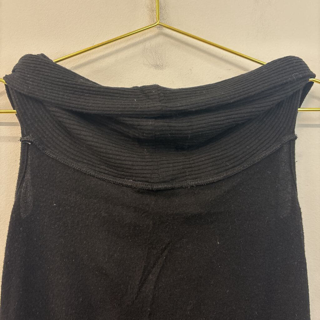 Three Dots Black Off Shoulder Knit Sleeveless Top Extra Small