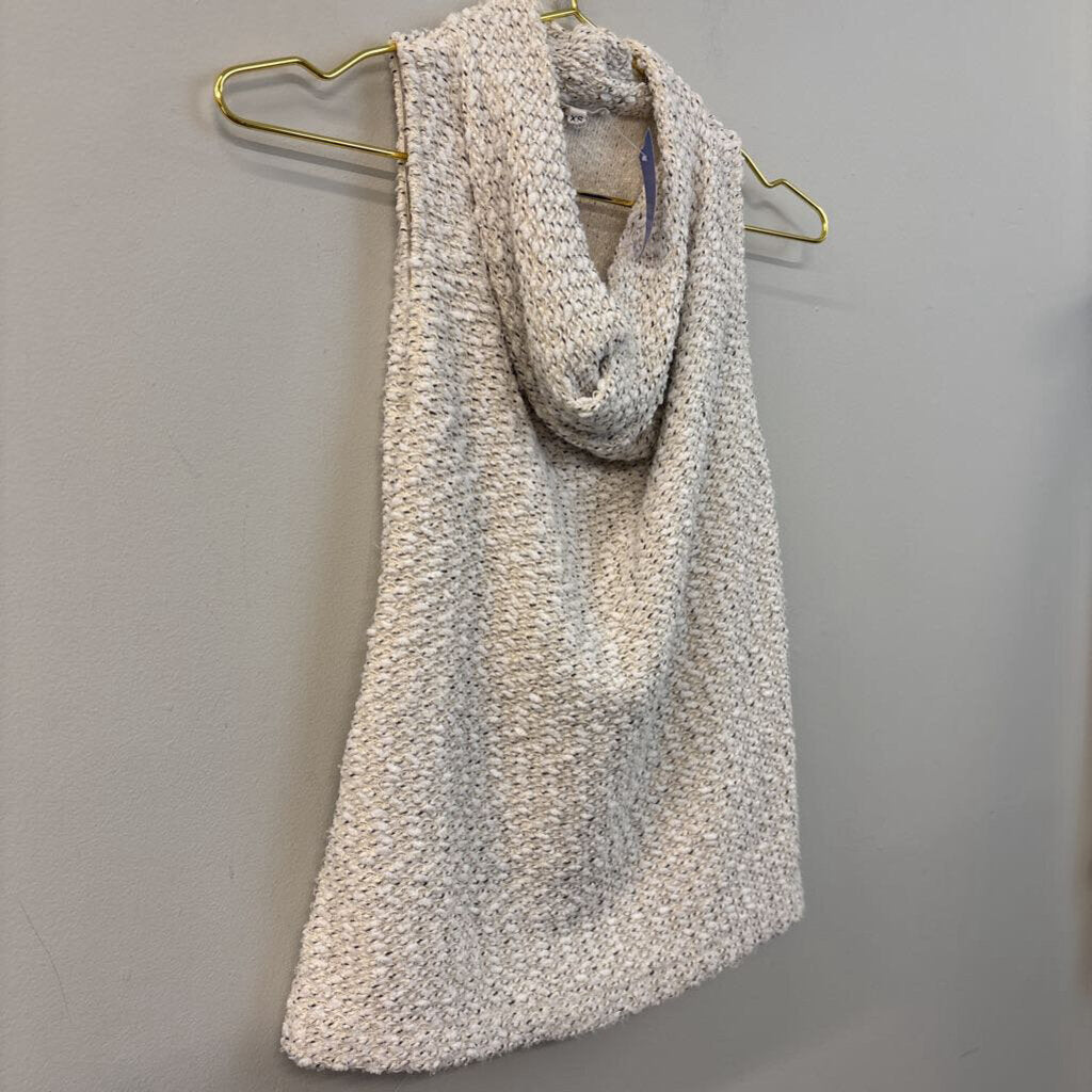 DREW Cream Knit Cowl Neck Sleeveless Top Extra Small