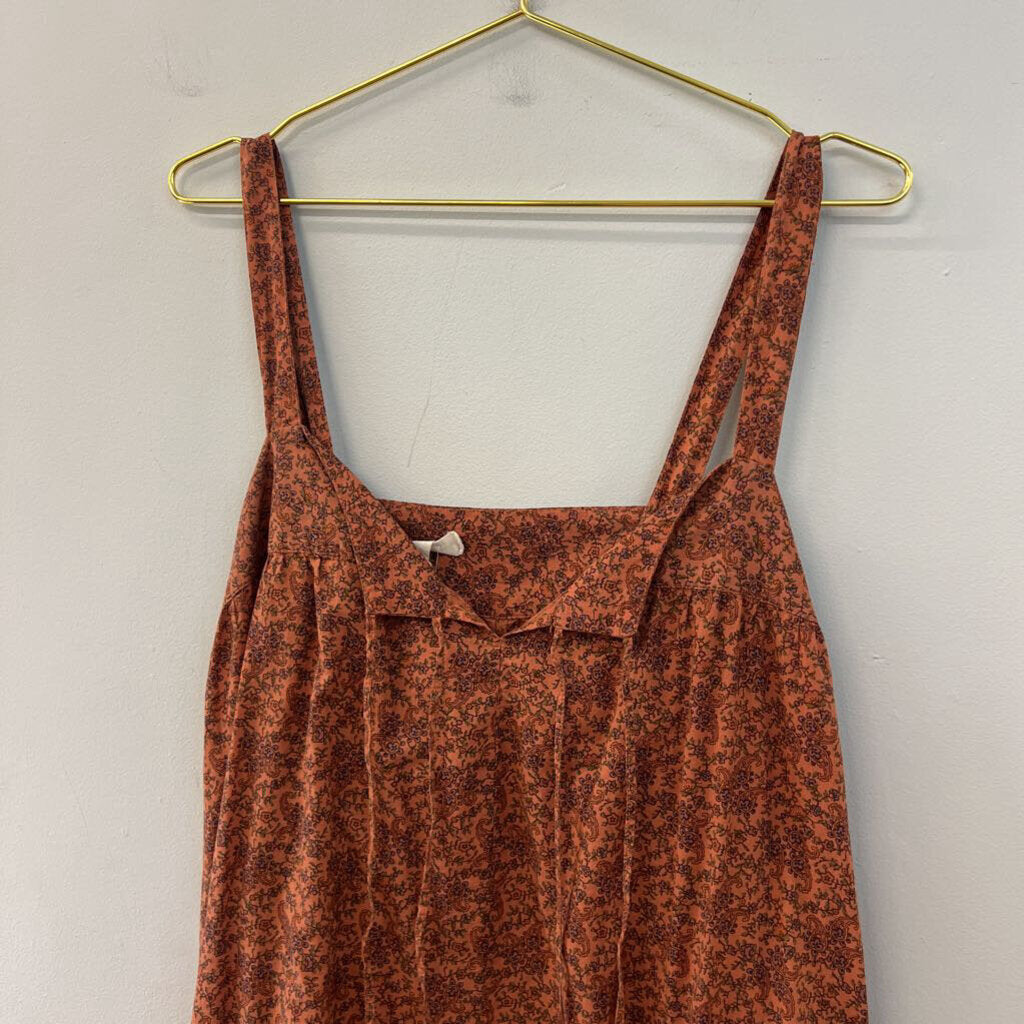 Natural Life Brown Paisley Print Maxi Dress L/ XL