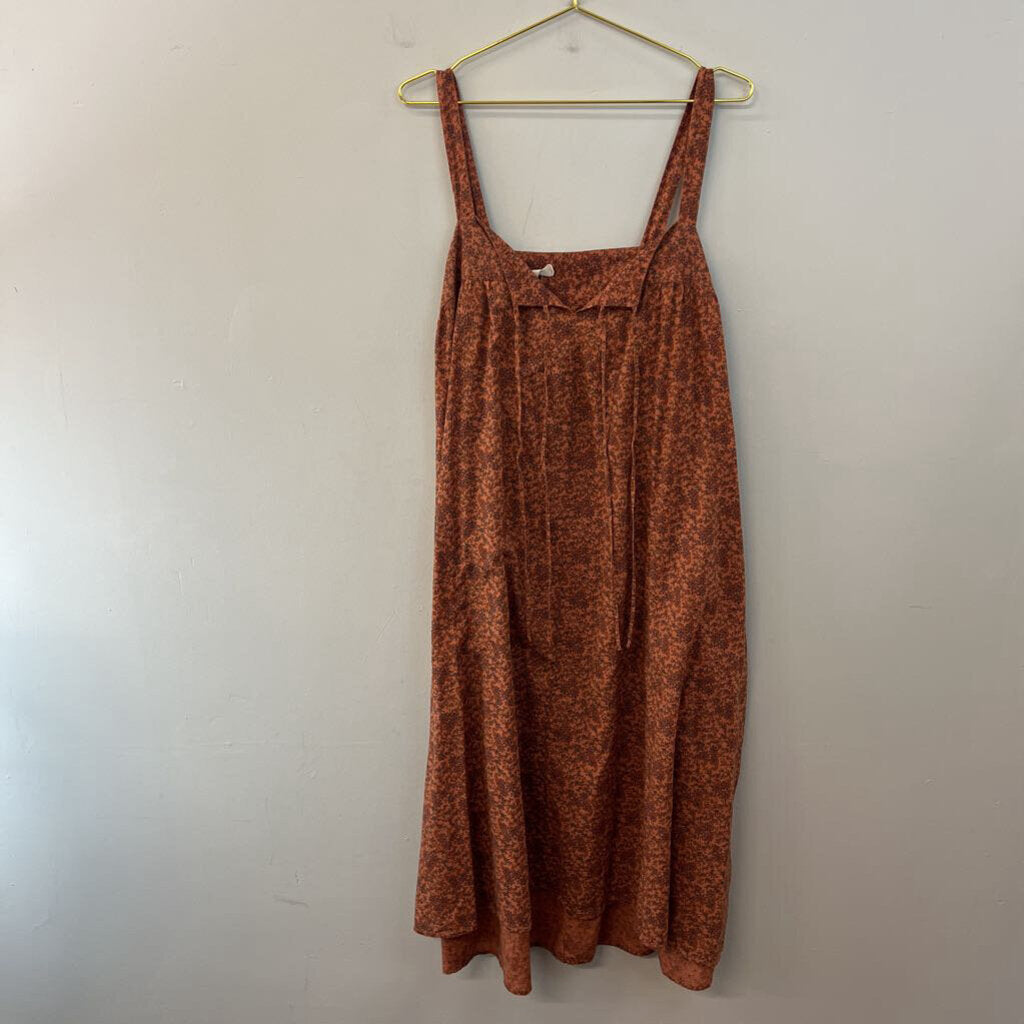 Natural Life Brown Paisley Print Maxi Dress L/ XL