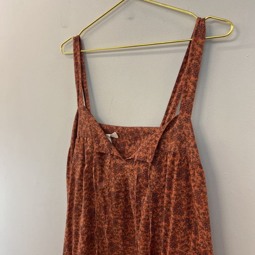 Natural Life Brown Paisley Print Maxi Dress L/ XL