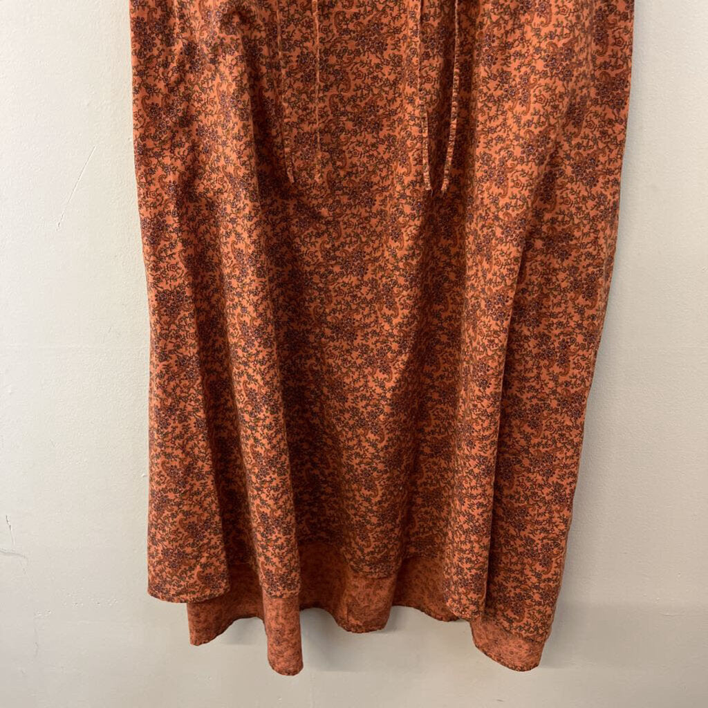 Natural Life Brown Paisley Print Maxi Dress L/ XL