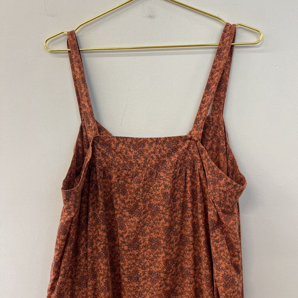 Natural Life Brown Paisley Print Maxi Dress L/ XL